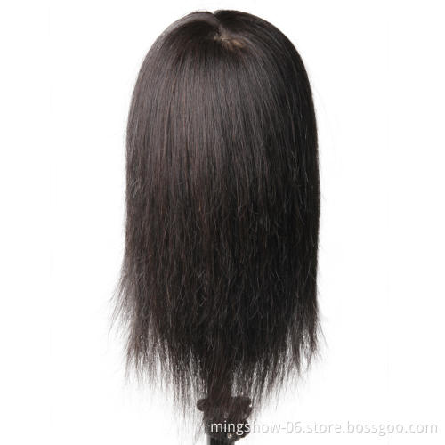 cheap 100% human hair mannequin head human hair training doll head